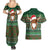 Scottish Christmas Couples Matching Summer Maxi Dress and Hawaiian Shirt Highland Cattle-Xmas Tartan Stripes Style Green Color - Wonder Print Shop