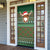 Scottish Christmas Door Cover Highland Cattle-Xmas Tartan Stripes Style Green Color - Wonder Print Shop