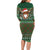 Scottish Christmas Family Matching Long Sleeve Bodycon Dress and Hawaiian Shirt Highland Cattle-Xmas Tartan Stripes Style Green Color - Wonder Print Shop