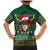 Scottish Christmas Family Matching Mermaid Dress and Hawaiian Shirt Highland Cattle-Xmas Tartan Stripes Style Green Color - Wonder Print Shop