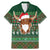 Scottish Christmas Family Matching Mermaid Dress and Hawaiian Shirt Highland Cattle-Xmas Tartan Stripes Style Green Color - Wonder Print Shop