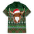 Scottish Christmas Family Matching Mermaid Dress and Hawaiian Shirt Highland Cattle-Xmas Tartan Stripes Style Green Color - Wonder Print Shop
