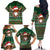 Scottish Christmas Family Matching Off The Shoulder Long Sleeve Dress and Hawaiian Shirt Highland Cattle-Xmas Tartan Stripes Style Green Color - Wonder Print Shop