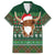 Scottish Christmas Family Matching Off The Shoulder Long Sleeve Dress and Hawaiian Shirt Highland Cattle-Xmas Tartan Stripes Style Green Color - Wonder Print Shop