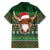 Scottish Christmas Family Matching Off The Shoulder Long Sleeve Dress and Hawaiian Shirt Highland Cattle-Xmas Tartan Stripes Style Green Color - Wonder Print Shop