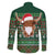 Scottish Christmas Family Matching Off The Shoulder Long Sleeve Dress and Hawaiian Shirt Highland Cattle-Xmas Tartan Stripes Style Green Color - Wonder Print Shop
