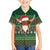 Scottish Christmas Family Matching Off The Shoulder Long Sleeve Dress and Hawaiian Shirt Highland Cattle-Xmas Tartan Stripes Style Green Color - Wonder Print Shop