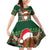 Scottish Christmas Family Matching Off Shoulder Short Dress and Hawaiian Shirt Highland Cattle-Xmas Tartan Stripes Style Green Color - Wonder Print Shop