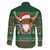 Scottish Christmas Family Matching Short Sleeve Bodycon Dress and Hawaiian Shirt Highland Cattle-Xmas Tartan Stripes Style Green Color - Wonder Print Shop
