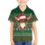 Scottish Christmas Family Matching Short Sleeve Bodycon Dress and Hawaiian Shirt Highland Cattle-Xmas Tartan Stripes Style Green Color - Wonder Print Shop