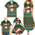 Scottish Christmas Family Matching Summer Maxi Dress and Hawaiian Shirt Highland Cattle-Xmas Tartan Stripes Style Green Color - Wonder Print Shop