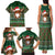 Scottish Christmas Family Matching Tank Maxi Dress and Hawaiian Shirt Highland Cattle-Xmas Tartan Stripes Style Green Color - Wonder Print Shop