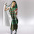 Scottish Christmas Hooded Blanket Highland Cattle-Xmas Tartan Stripes Style Green Color - Wonder Print Shop