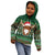 Scottish Christmas Kid Hoodie Highland Cattle-Xmas Tartan Stripes Style Green Color - Wonder Print Shop