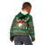 Scottish Christmas Kid Hoodie Highland Cattle-Xmas Tartan Stripes Style Green Color - Wonder Print Shop