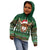 Scottish Christmas Kid Hoodie Highland Cattle-Xmas Tartan Stripes Style Green Color - Wonder Print Shop