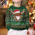 Scottish Christmas Kid Ugly Christmas Sweater Highland Cattle-Xmas Tartan Stripes Style Green Color - Wonder Print Shop