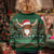 Scottish Christmas Kid Ugly Christmas Sweater Highland Cattle-Xmas Tartan Stripes Style Green Color - Wonder Print Shop