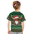 Scottish Christmas Kid T Shirt Highland Cattle-Xmas Tartan Stripes Style Green Color - Wonder Print Shop