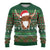 Scottish Christmas Ugly Christmas Sweater Highland Cattle-Xmas Tartan Stripes Style Green Color - Wonder Print Shop