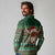 Scottish Christmas Long Sleeve Polo Shirt Highland Cattle-Xmas Tartan Stripes Style Green Color - Wonder Print Shop