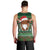 Scottish Christmas Men Tank Top Highland Cattle-Xmas Tartan Stripes Style Green Color - Wonder Print Shop