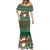 Scottish Christmas Mermaid Dress Highland Cattle-Xmas Tartan Stripes Style Green Color - Wonder Print Shop