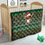 Scottish Christmas Quilt Highland Cattle-Xmas Tartan Stripes Style Green Color - Wonder Print Shop