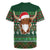 Scottish Christmas Rugby Jersey Highland Cattle-Xmas Tartan Stripes Style Green Color - Wonder Print Shop