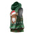 Scottish Christmas Sleeveless Hoodie Highland Cattle-Xmas Tartan Stripes Style Green Color - Wonder Print Shop