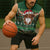 Scottish Christmas Sleeveless Zip Hoodie Highland Cattle-Xmas Tartan Stripes Style Green Color - Wonder Print Shop