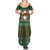 Scottish Christmas Summer Maxi Dress Highland Cattle-Xmas Tartan Stripes Style Green Color - Wonder Print Shop