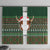 Scottish Christmas Window Curtain Highland Cattle-Xmas Tartan Stripes Style Green Color - Wonder Print Shop