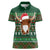 Scottish Christmas Women Polo Shirt Highland Cattle-Xmas Tartan Stripes Style Green Color - Wonder Print Shop
