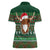 Scottish Christmas Women Polo Shirt Highland Cattle-Xmas Tartan Stripes Style Green Color - Wonder Print Shop