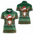 Scottish Christmas Women Polo Shirt Highland Cattle-Xmas Tartan Stripes Style Green Color - Wonder Print Shop