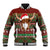 Scottish Christmas Baseball Jacket Highland Cattle-Xmas Tartan Stripes Style Red Color - Wonder Print Shop