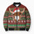 Scottish Christmas Bomber Puffer Jacket Highland Cattle-Xmas Tartan Stripes Style Red Color - Wonder Print Shop