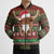 Scottish Christmas Bomber Puffer Jacket Highland Cattle-Xmas Tartan Stripes Style Red Color - Wonder Print Shop