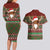 Scottish Christmas Couples Matching Long Sleeve Bodycon Dress and Hawaiian Shirt Highland Cattle-Xmas Tartan Stripes Style Red Color - Wonder Print Shop