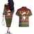 Scottish Christmas Couples Matching Off The Shoulder Long Sleeve Dress and Hawaiian Shirt Highland Cattle-Xmas Tartan Stripes Style Red Color - Wonder Print Shop