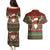 Scottish Christmas Couples Matching Puletasi and Hawaiian Shirt Highland Cattle-Xmas Tartan Stripes Style Red Color - Wonder Print Shop