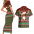 Scottish Christmas Couples Matching Short Sleeve Bodycon Dress and Hawaiian Shirt Highland Cattle-Xmas Tartan Stripes Style Red Color - Wonder Print Shop