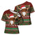 Scottish Christmas Cross Shoulder Shirt Highland Cattle-Xmas Tartan Stripes Style Red Color - Wonder Print Shop