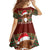 Scottish Christmas Family Matching Long Sleeve Bodycon Dress and Hawaiian Shirt Highland Cattle-Xmas Tartan Stripes Style Red Color - Wonder Print Shop