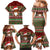 Scottish Christmas Family Matching Mermaid Dress and Hawaiian Shirt Highland Cattle-Xmas Tartan Stripes Style Red Color - Wonder Print Shop
