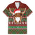 Scottish Christmas Family Matching Mermaid Dress and Hawaiian Shirt Highland Cattle-Xmas Tartan Stripes Style Red Color - Wonder Print Shop