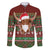 Scottish Christmas Family Matching Off The Shoulder Long Sleeve Dress and Hawaiian Shirt Highland Cattle-Xmas Tartan Stripes Style Red Color - Wonder Print Shop