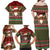 Scottish Christmas Family Matching Off Shoulder Maxi Dress and Hawaiian Shirt Highland Cattle-Xmas Tartan Stripes Style Red Color - Wonder Print Shop