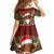 Scottish Christmas Family Matching Puletasi and Hawaiian Shirt Highland Cattle-Xmas Tartan Stripes Style Red Color - Wonder Print Shop